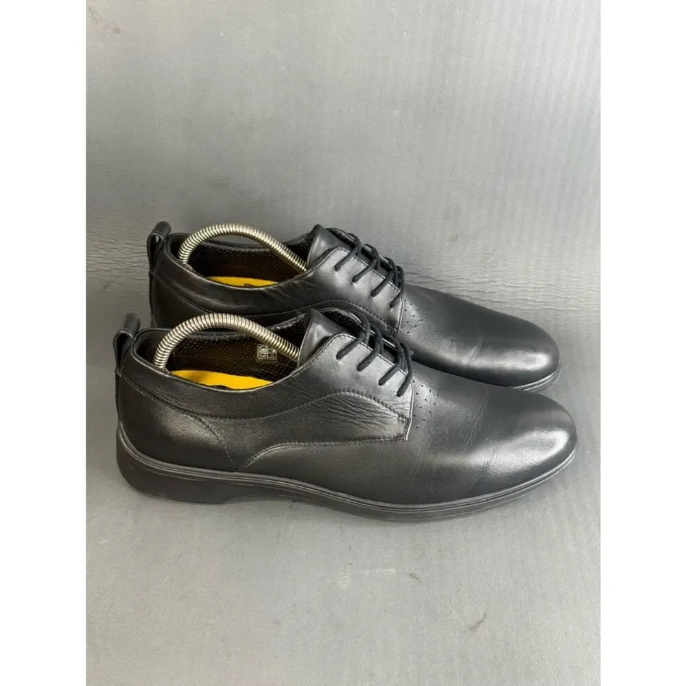 Amberjack Men's The Original Obsidian Leather Oxford sneaker shoes men’s size 10